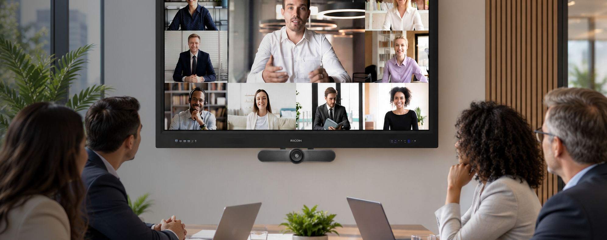Pantalla interactiva RICOH para colaboración empresarial